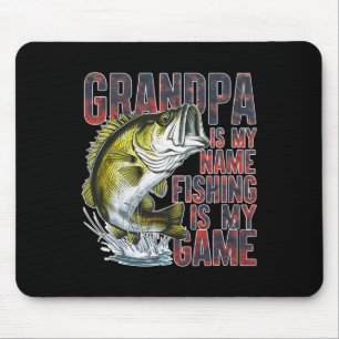 Opa ist mein Name Angeln ist mein Spiel Spaßiger F Mousepad