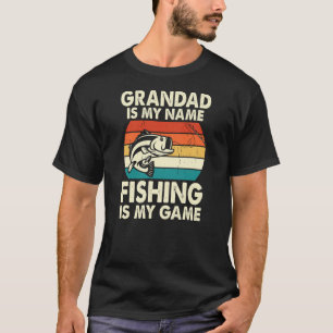 Opa ist mein Name Angeln, mein Spiel T-Shirt
