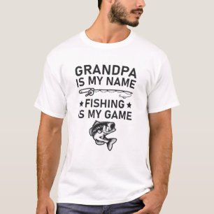 Opa ist mein Name Fischen ist mein Spiel T-Shirt
