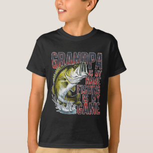 Opa ist mein Name Fischen ist mein Spielspass Fisc T-Shirt