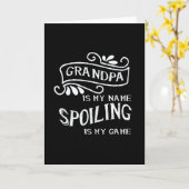 Opa ist mein Name, ich heiße, ist mein Spiel Karte (Gelbe Blume)