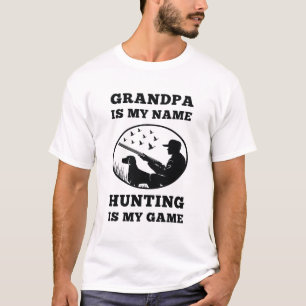 Opa ist mein Name Jagd ist mein Spiel Jäger Gesche T-Shirt