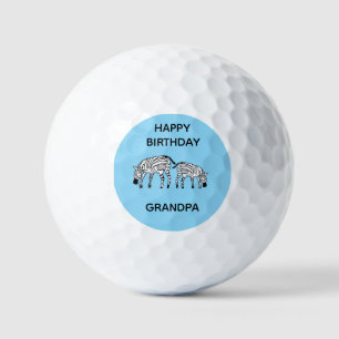 Opa ist Niedlich und glücklich Kenyan Zebras Golfball