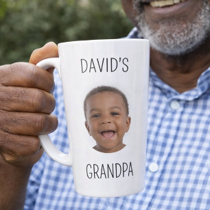 Opa Latte Tasse mit Baby-Foto Individuelles Gesche