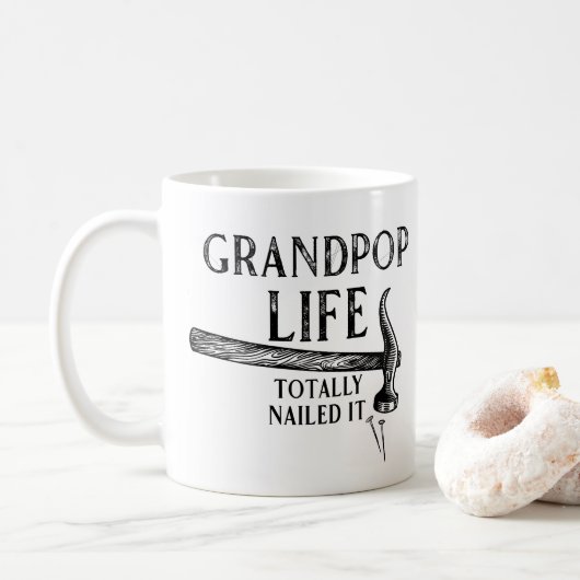 Opa Leben hat es drauf! Kaffeetasse (Mit Donut)