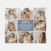 Opa Letter Custom Personalisiert Fleece Blanket (Vorderseite (Horizontal))