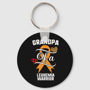 Opa Leukemia Awareness Leopard Buffalo Kariert F Schlüsselanhänger