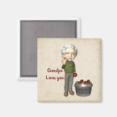 Opa Liebe You Magnet (Vorderseite/Rückseite)