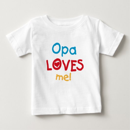 Opa Lieben Me T - Shirt und Geschenke (Vorderseite)