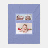 Opa Lieben seine Familienfotografie Collage weich  Fleecedecke (Vorderseite)