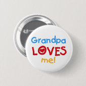 Opa Lieben Tshirts und Geschenke Button (Vorne & Hinten)