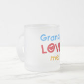 Opa Lieben Tshirts und Geschenke Mattglastasse (Vorderseite Links)