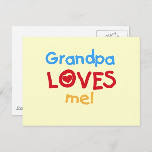 Opa Lieben Tshirts und Geschenke Postkarte (Vorne/Hinten)