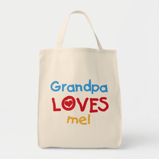 Opa Lieben Tshirts und Geschenke Tragetasche (Vorne)