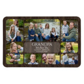 Opa liebt Enkelkinder Foto Magnet (Horizontal)