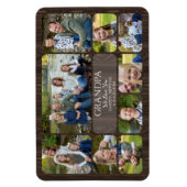 Opa liebt Enkelkinder Foto Magnet (Vertikal)