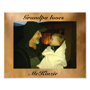 Opa liebt McKinzie Fotodruck