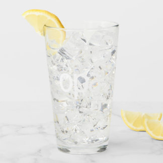OPA Logo Glass Tumbler - Weißes Logo