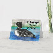 Opa Loon ruft zum Geburtstag Glück Karte (Vorderseite)