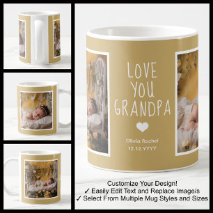 Opa Love You Fotos Modern Mustard C86 White Kaffeetasse