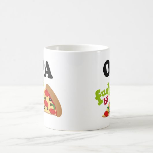 Opa (lustige) Pizza Kaffeetasse (Mittel)