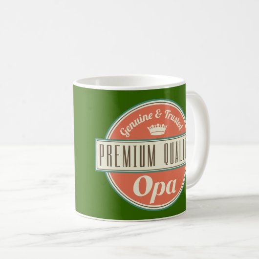 Opa (lustiges) Geschenk Kaffeetasse (VorderseiteRechts)