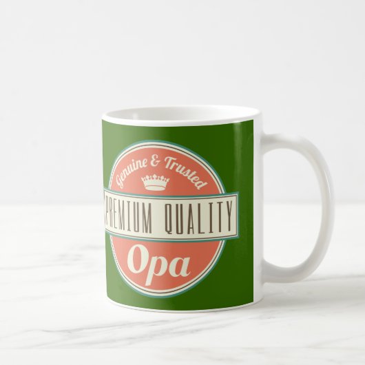 Opa (lustiges) Geschenk Kaffeetasse (Rechts)
