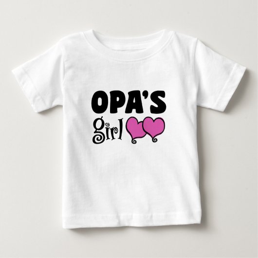 Opa-Mädchen Baby T-shirt (Vorderseite)