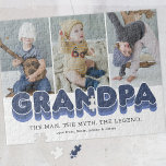 Opa Man Myth Legend 3 Foto Jigsaw Puzzle<br><div class="desc">Niedliches Großvater-Puzzle mit 3 Familienbildern,  die Sie durch Ihre eigenen ersetzen können,  der Titel "Großvater",  ein personalisiertes Sprichwort,  das "den Mann,  den Mythos,  die Legende" und die Enkel-Namen liest.</div>