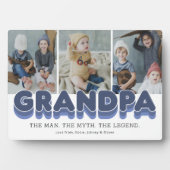 Opa Man Myth Legend Foto Plaque Fotoplatte (Vorderseite)