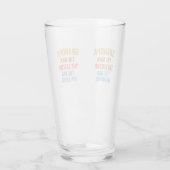 Opa Mann Legende Schlechter Einfluss Illustration Glas (Rückseite)