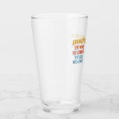 Opa Mann Legende Schlechter Einfluss Illustration Glas (Rechts)
