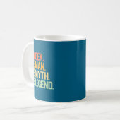 Opa Mann Mythos Legende Retro-Grafik-Kunst Kaffeetasse (Vorderseite Links)