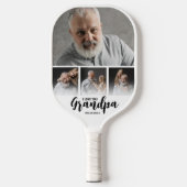 Opa - Maßgeschneiderte FotoCollage Pickleball Schläger (Vorderseite)