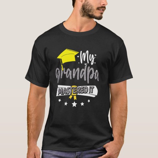 Opa Master-Abschluss-Geschenke T-Shirt (Vorderseite)