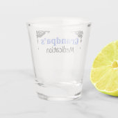 Opa-Medizin lustige niedliche Medizin Schnapsglas (Rückseite)