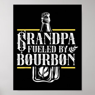 Opa mit Bourbon Drink Drinker Drinker L Poster