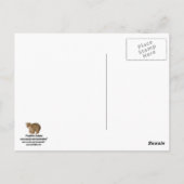 Opa mit Zeitungsdesign Postkarte (Rückseite)