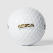Opa!!! Moderne einfache coole Comic Golfball (Vorderseite)