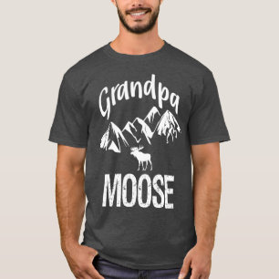 Opa Moose Großvater Moose Woodland T-Shirt