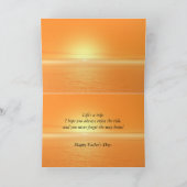 Opa, Motorrad Sonnenuntergang Vatertagskarte Karte (Innenseite)