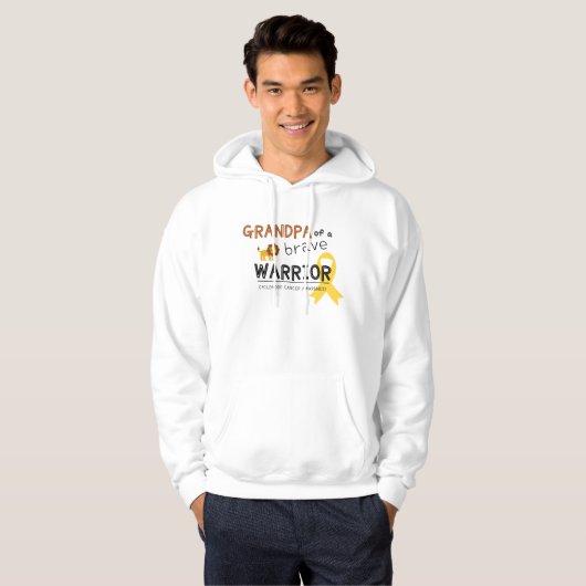Opa mutige Krieger Krebs Pullover Hoodie (Vorne ganz)