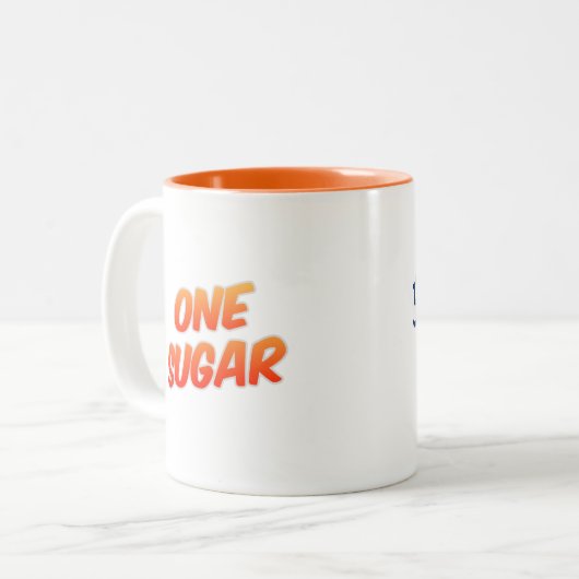 Opa Name One Sugar Tee Kaffee Tasse (Vorderseite Links)