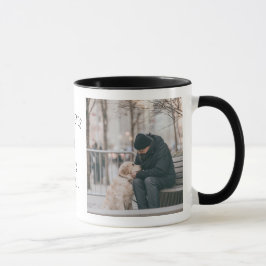Opa oder Papa und Hund beste Freunde 2 Foto Tasse