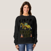 Opa of the Birthday for Boy Gravator Construction Sweatshirt (Vorne ganz)