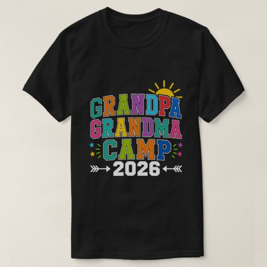 Opa Oma Camp 2026 T-Shirt (Design vorne)
