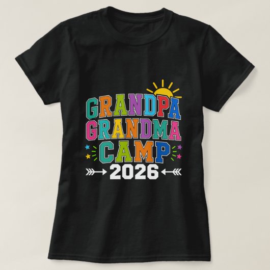 Opa Oma Camp 2026 T-Shirt (Design vorne)