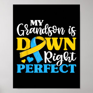 Opa Oma des Down-Syndroms Grandson Trisomy Poster