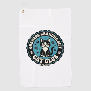 Opa Oma Katze Geschenk Haustierliebhaber Shirt Kun Golfhandtuch
