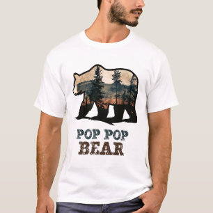 Opa-Opa Bär Vintage Retro Lustig Poppop Großvater T-Shirt